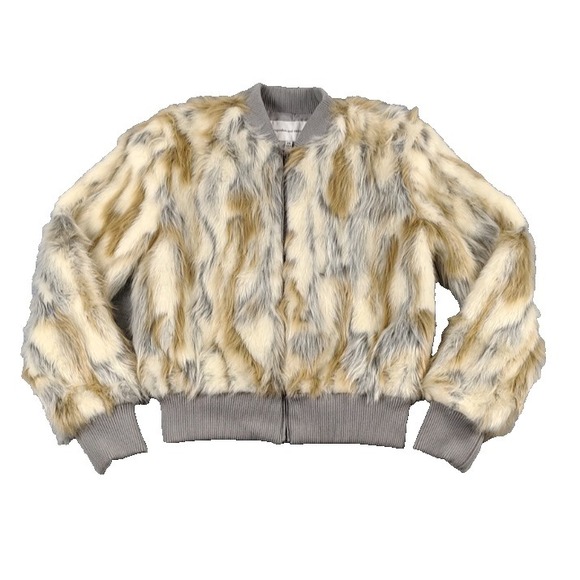 Cupcakes and Cashmere Jackets & Blazers - NWT Cupcakes and Cashmere Faux Fur Sia  Jacket Pockets Full Zip Womens Sz XS